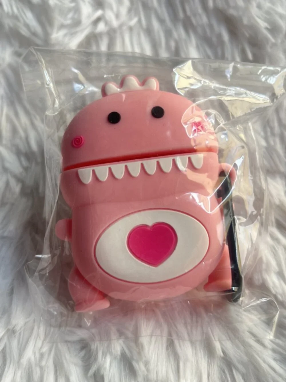 Cute Pink Dino Dinosaur Apple Airpod Gen. 1/2 Case